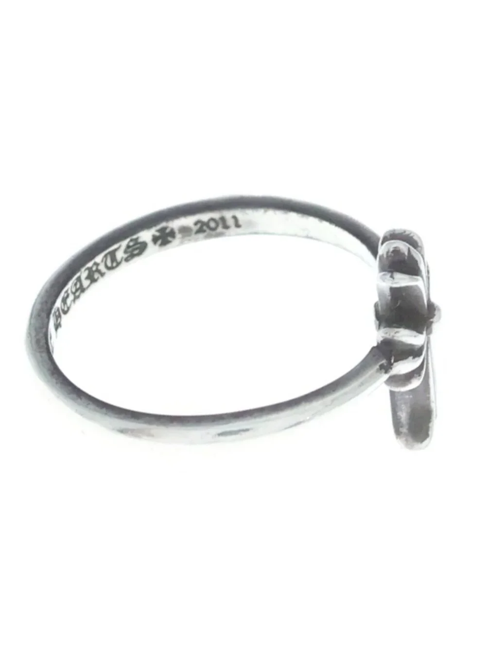 Chrome Hearts Bubblgm CH Bubblegum CH Cross Silver Ring